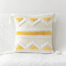 GobekUsa Bohemian Tufted Tassel Pillow Case - Geometric Nordic Style Sofa Cushion