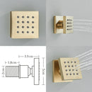 GobekUsa Brass Body Round Shower SPA Jets for Luxurious Bathroom Massage Experience