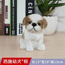 GobekUsa Dog Sculpture for Home Decor - Lifelike Resin Pup Figurine Craft