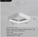 GobekUsa Bladeless Ceiling Fan Light Remote Control LED Circulator for Bedroom Living Room