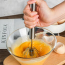 GobekUsa Hand Pressure Stainless Steel Egg Beater Whisk Mixer Kitchen Cooking Tools