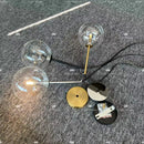 GobekUsa Bubble Glass Ball Pendant Light for Bedroom Kitchen Dining Room LED Fixture