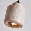 GobekUsa LED Hanging Light Fixture Yellow Travertine Nordic Wire Adjustable Pendant Lamp