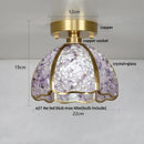 GobekUsa Glass Crystal Ceiling Light Fixture Modern Nordic Design