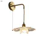 GobekUsa Copper Adjustable LED Wall Light with Pull Chain Switch