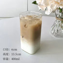 GobekUsa 500ml Square Glass Juice Cup - Transparent & Heat-Resistant