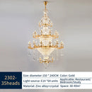 GobekUsa Jade Crystal Chandelier: Modern European Living Room & Dining Lamp