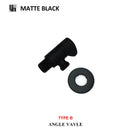 GobekUsa Brass Triangle Valve Black Hot Cold Water Angle Faucet