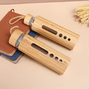 GobekUsa Bamboo Shell Glass Water Bottle Gym Drinkware Sports Drinking Bottle