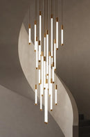 GobekUsa Elegant LED Chandelier for Staircase & Living Room Décor
