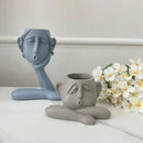 GobekUsa Abstract Family Flowerpot Ornament for Home Interior Decoration