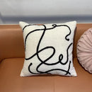 GobekUsa Geometric Embroidery Cushion Covers: Nordic Modern Decorative Pillowcase for Living Room