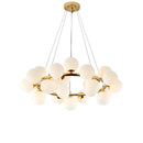 GobekUsa LED Glass Chandelier Pendant Lamp for Living Room Dining Room Lighting