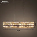 GobekUsa Gold K9 Crystal LED Ring Chandelier Pendant Light for Home Decor