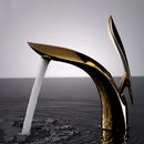 GobekUsa Brass Basin Faucet: Hot & Cold Water Mixer for Bathroom Vanity Sink