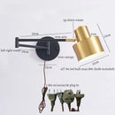 GobekUsa Iron Art LED Wall Lamp for Bedroom Stair Kitchen Living Room Decor