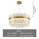 GobekUsa Gold Crystal Ceiling Chandelier | Luxury Indoor Lighting for Living & Dining Room