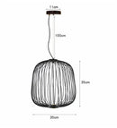 Spokes Birdcage Pendant Light in Polished Chrome