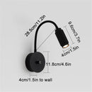 GobekUsa 10W Black Knob Switch LED Wall Light with Adjustable Beam Angle