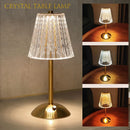 GobekUsa Crystal Diamond Touch Sensor Cordless Table Lamp