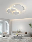 GobekUsa Circles LED Ceiling Lights Modern Minimalism Dimmable Bedroom Lamp Fixtures