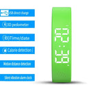 LED Digital Smart Bracelet Vibrating Alarm Clock Waterproof Clock