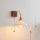 GobekUsa Ceramic LED Wall Sconce Pull Chain Switch Mirror Light Fixtures