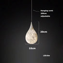 GobekUsa Alabaster Pendant Lights LED Designer Hanging Lamps For Living Room