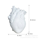 GobekUsa Heart Shape Resin Flower Vase Desktop Ornament Bouquet Holder Home Decor