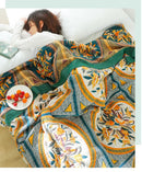 GobekUsa Cotton Gauze Leisure Blanket - Soft Boho Decor for Beds & Sofas