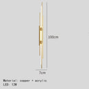 GobekUsa Acrylic Copper Wall Sconce 80/100cm Minimalist Living Room Lights