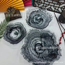 GobekUsa Elegant Flower Glass Plate Dinner Pearl Fruit Snack Jewelry Trinket Dish