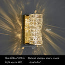 GobekUsa Crystal LED Wall Light: Modern Luxury Sconce for Living Room, Aisle, Bedside