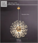 GobekUsa Dandelion Chandelier LED Sparkle Ball Crystal Lighting for Restaurant & Living Room