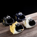 GobekUsa Bulldog Sunglasses Ceramic Ashtray - Smoking Accessories, Weed Ash Tray, Home Decor Gift