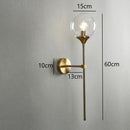 GobekUsa Golden Glass Wall Sconces | Modern Nordic Lights for Home Decor