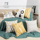 GobekUsa Daisy Floral Geometric Embroidery Pillowcase, Soft Comfortable Home Decor Cover