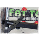 Double DJ Laptop Stand by FAT TOAD | 2 Tier PC Table Holder | Portable Computer Clamp Equipment Rack with Support Mounts for Music Studio Mixers, Controllers, Monitors, & Disc Jockey Booth Gear