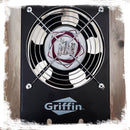 2 PACK - Rackmount Cooling Fan by Griffin | 3U Ultra-Quiet Triple Exhaust Fans, Keep Studio Audio Equipment Gear Cool | Rack Mount on Network IT System Server Rails | Temperature Control Panel Cabinet