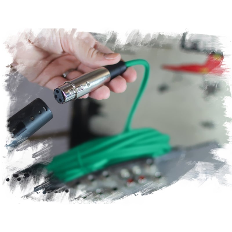 50ft XLR Microphone Cables (12-Pack) by FAT TOAD  - Professional Pro Audio Green Mic Extension Patch with Lo-Z Connector - 24 AWG Shielded Wire & Balanced for DJ Music Recording Studio Mixer Gear