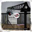 DJ Triangle Truss Extension Lighting System by GRIFFIN | Mounts on your Speaker Stands | Trussing Stage Kit for Smoke Machines & Dance Can Lights | C Clamps Mounting Brackets & Platform Hardware Set