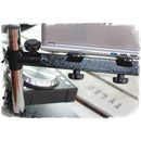 Double DJ Laptop Stand by FAT TOAD | 2 Tier PC Table Holder | Portable Computer Clamp Equipment Rack with Support Mounts for Music Studio Mixers, Controllers, Monitors, & Disc Jockey Booth Gear