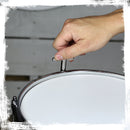 Popcorn Soprano Snare Drum by GRIFFIN - Acoustic Firecracker 10"x6" Poplar Wood Shell with Oakwood PVC - Mini Concert Marching Percussion Instrument