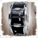 GRIFFIN Snare Drum | Poplar Wood Shell 14" x 5.5" with Black PVC & Coated Head | Acoustic Marching Percussion Musical Instrument Set with Drummers Key, 8 Metal Tuning Lugs & Snare Strainer Throw Off