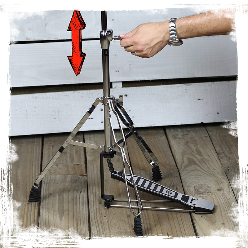 Deluxe PACK Set -  Hi-Hat Stand & Cymbal Boom Stand Kit (2x Stands) by GRIFFIN - Hi-Hat Pedal with Pull Chain, Chrome Double-Braced Legs & Counterweight Adapter for Crash, Ride & Splash Cymbals