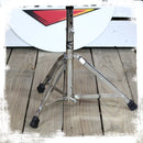 Drum Throne Stand by GRIFFIN | Padded Drummer’s Seat | Comfortable Drum Set Percussion Chair for Adults | Professional Musicians Guitar Stool Double Braced Hardware for Practice with Adjustable Height