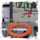 Right-Angled Guitar Cables (8-Pack) by FAT TOAD - 20FT 1/4-Inch Straight-End 24 GA Wires for Electric Guitar, Bass, Pedal, Keyboard, Speaker Amplifier & Audio Studio Recording