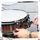 Piccolo Snare Drum 13" x 3.5" by GRIFFIN - 100% Poplar Wood Shell with Black Hickory Finish & Coated Drum Head - Drummers Deluxe Percussion