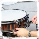 Piccolo Snare Drum 13" x 3.5" by GRIFFIN | 100% Poplar Wood Shell with Black Hickory Finish & Coated Drum Head | Professional Drummers Deluxe Percussion Instrument with Bright Tone & Brilliant Attack