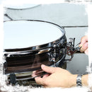 Piccolo Snare Drum 13" x 3.5" by GRIFFIN - 100% Poplar Wood Shell with Zebra Wood Finish & Coated Drum Head - Marching Drummers Percussion